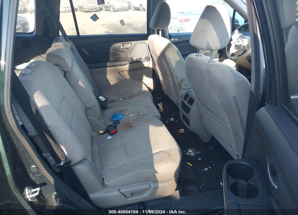 2017 HONDA PILOT EX VIN: 5FNYF6H34HB067992