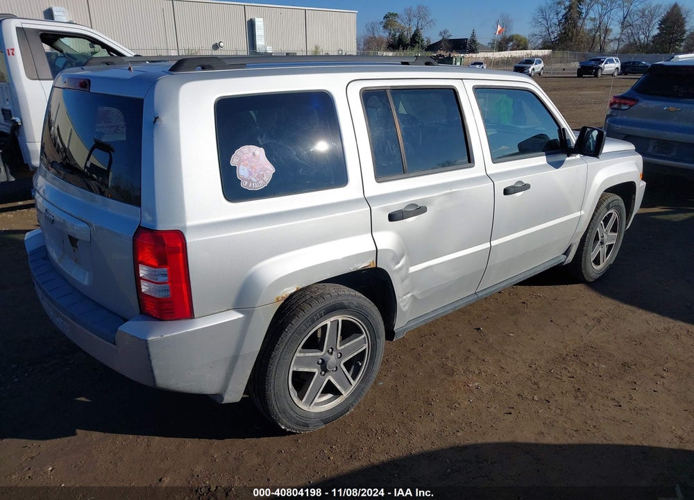 2008 JEEP PATRIOT SPORT VIN: 1J8FF28W38D742676