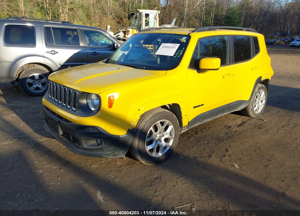 2016 JEEP RENEGADE LATITUDE VIN: ZACCJABT5GPD58948