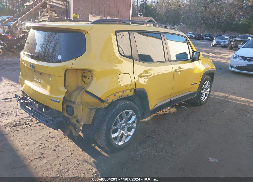 2016 JEEP RENEGADE LATITUDE VIN: ZACCJABT5GPD58948