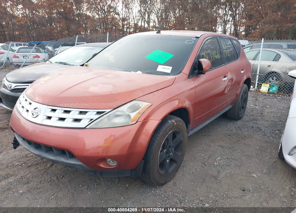 2005 NISSAN MURANO SL VIN: JN8AZ08W65W403301