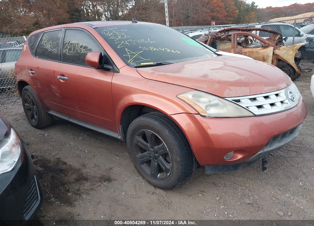 2005 NISSAN MURANO SL VIN: JN8AZ08W65W403301
