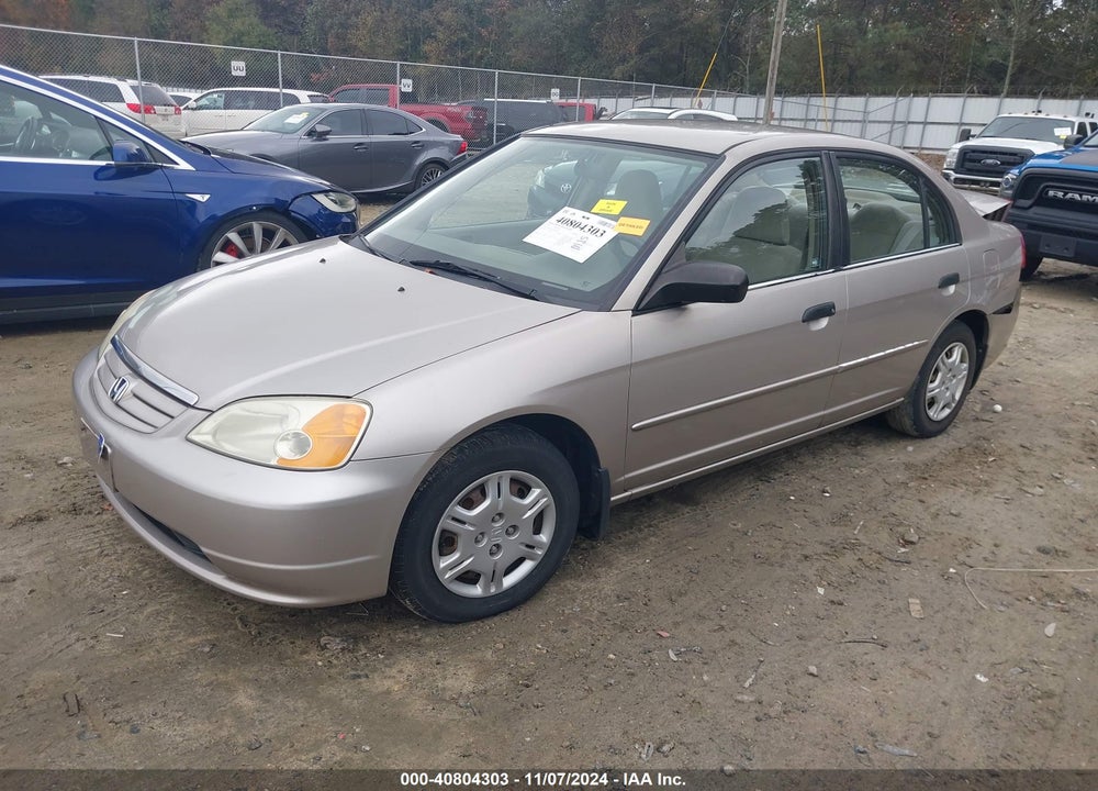 2001 HONDA CIVIC LX VIN: 2HGES16531H576785