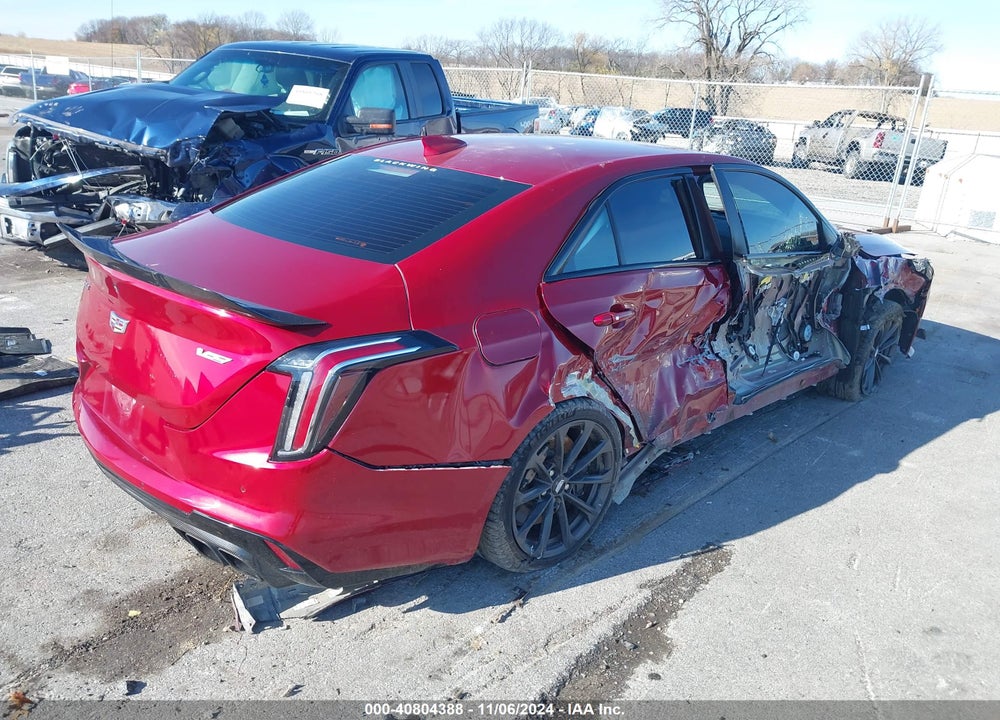 2022 CADILLAC CT4-V VIN: 1G6D65RP2N0460400