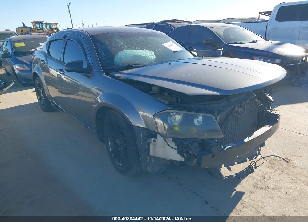 2013 DODGE AVENGER SE V6 VIN: 1C3CDZAG2DN552498