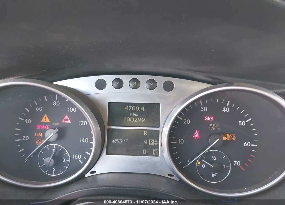 2006 MERCEDES-BENZ R 500 4MATIC VIN: 4JGCB75E76A003626