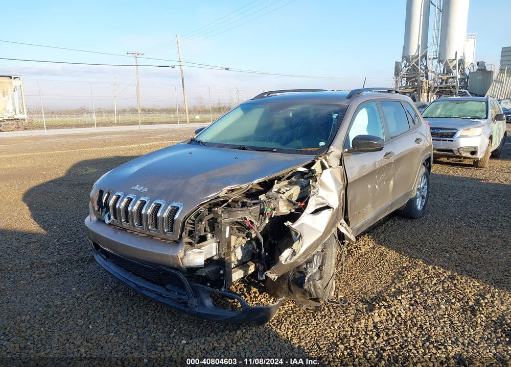 2016 CHEROKEE JEEP  SPORT VIN: 1C4PJMASXGW285896