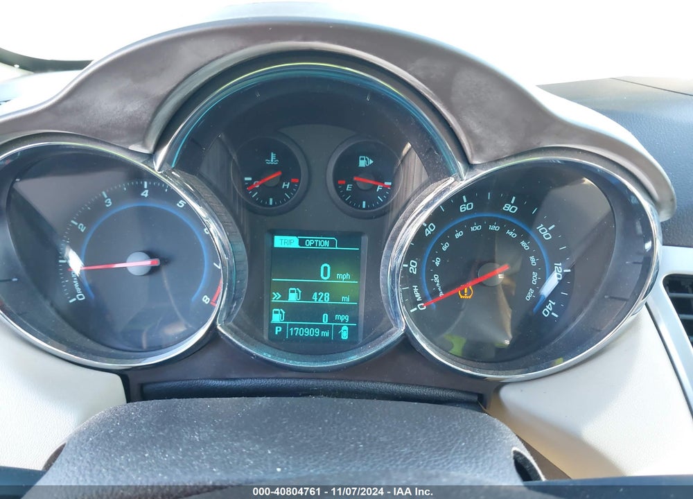 2013 CHEVROLET CRUZE 2LT AUTO VIN: 1G1PE5SB8D7234243