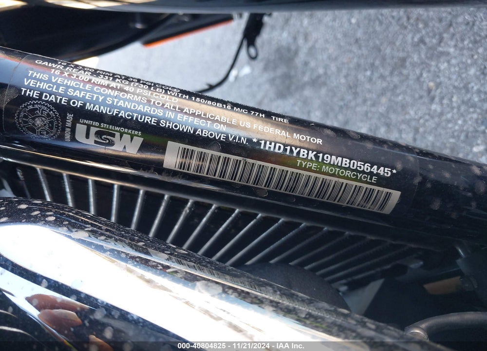 2021 HARLEY-DAVIDSON FLHCS VIN: 1HD1YBK19MB056445