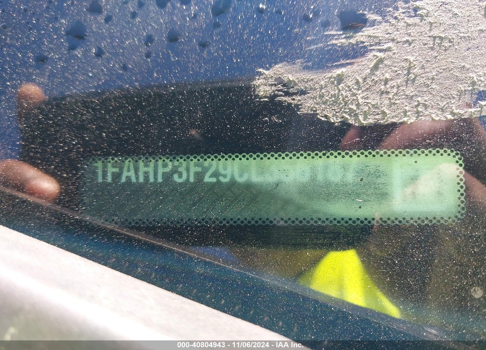 2012 FORD FOCUS SE VIN: 1FAHP3F29CL356187