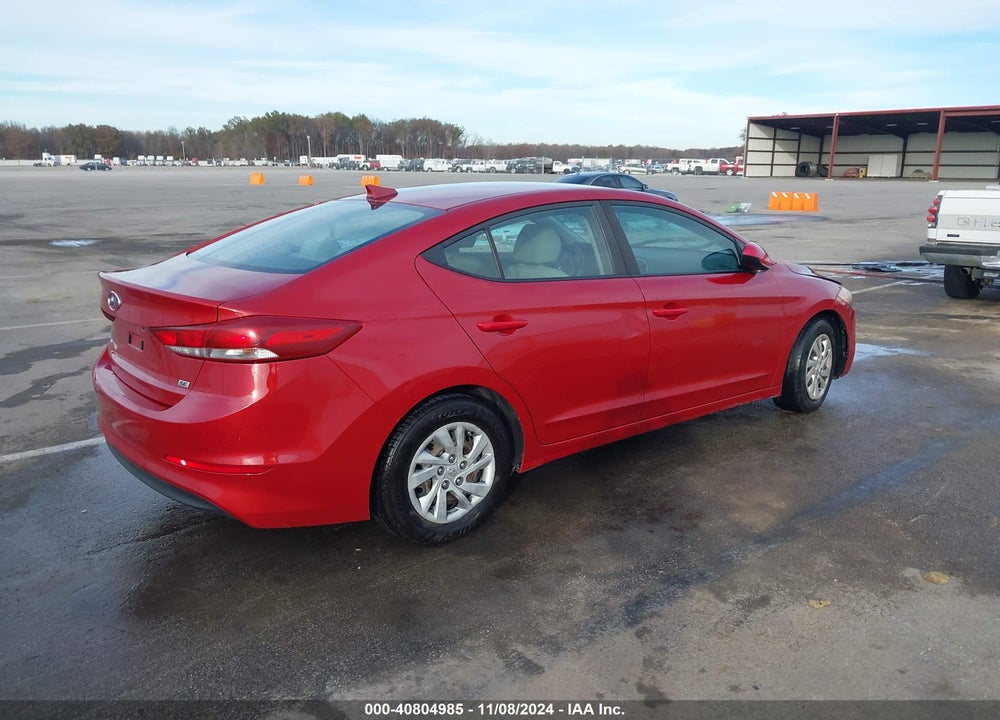 2017 HYUNDAI ELANTRA SE VIN: KMHD74LF1HU076265