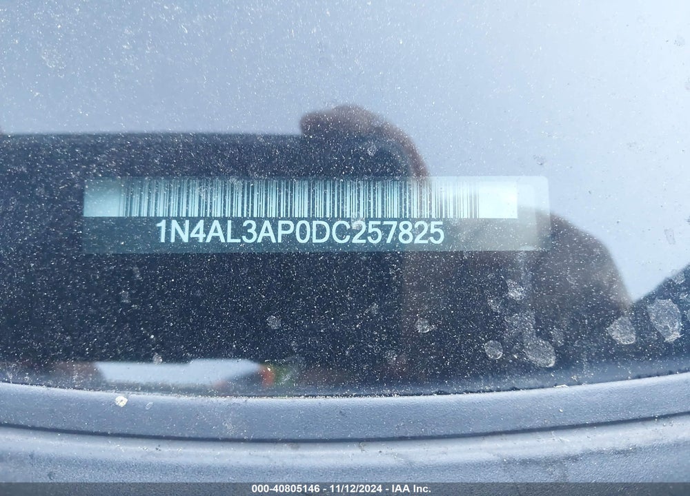 2013 NISSAN ALTIMA 2.5 SV VIN: 1N4AL3AP0DC257825