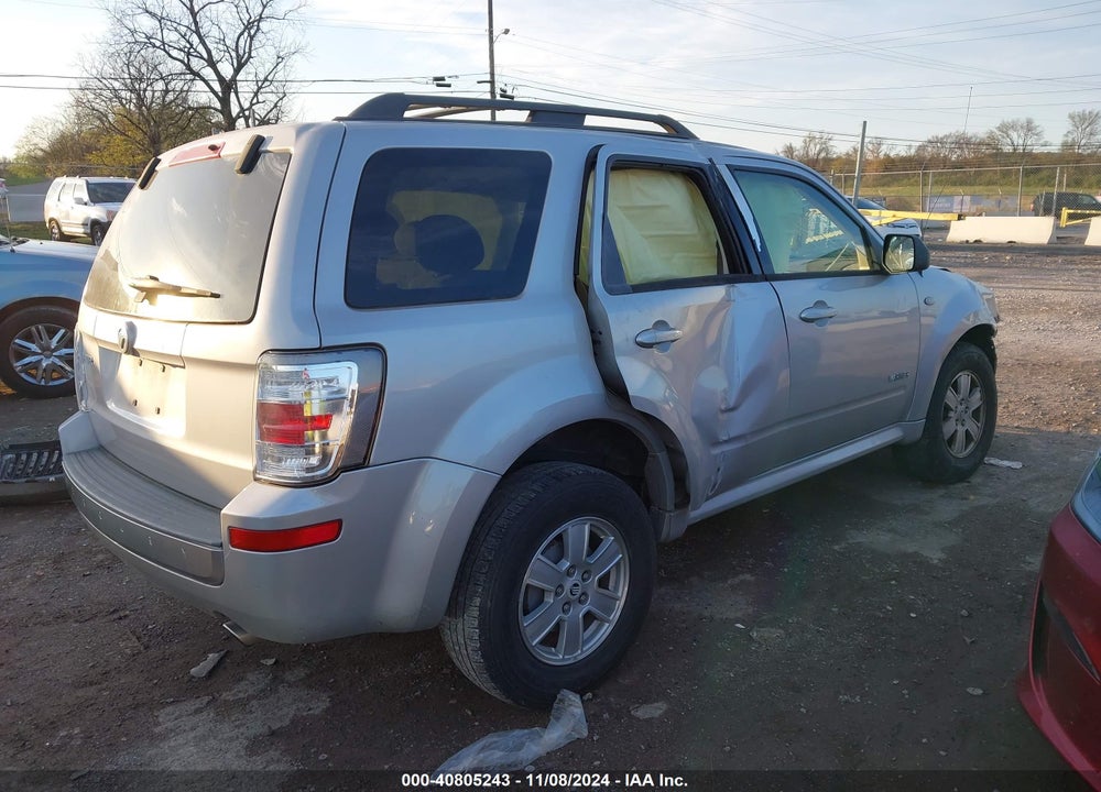 2008 MERCURY MARINER I4 VIN: 4M2CU81Z28KJ08501