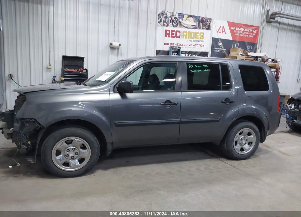 2012 HONDA PILOT LX VIN: 5FNYF4H27CB022503
