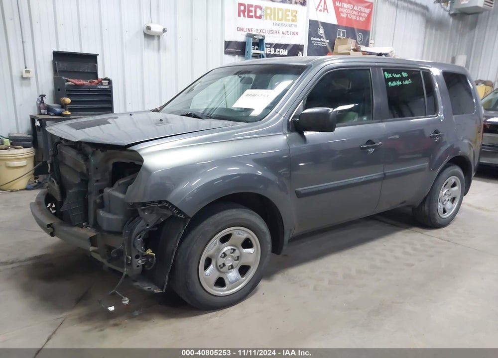 2012 HONDA PILOT LX VIN: 5FNYF4H27CB022503