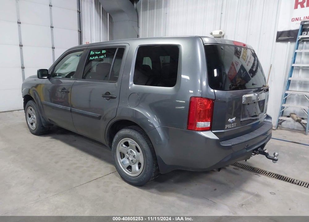 2012 HONDA PILOT LX VIN: 5FNYF4H27CB022503