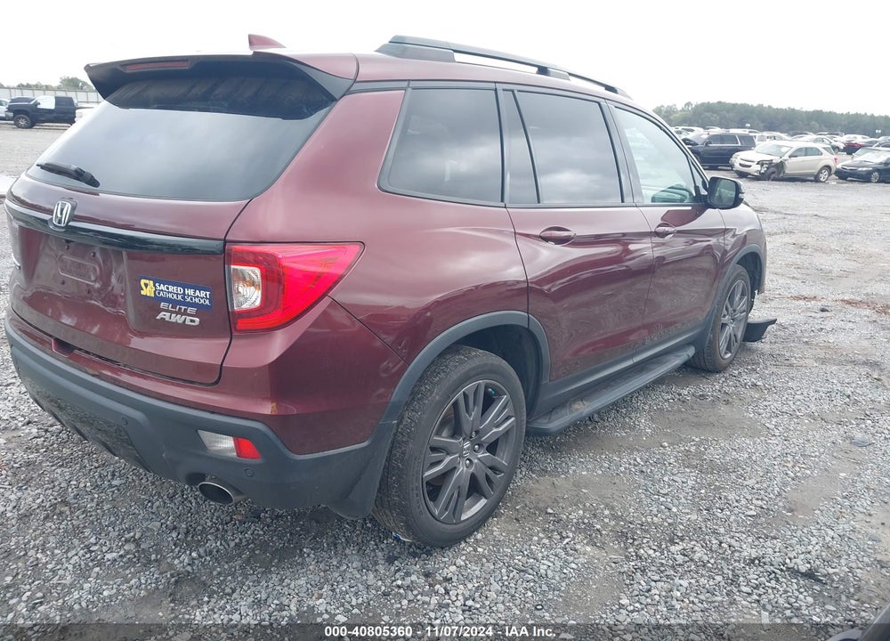 2020 HONDA PASSPORT AWD ELITE VIN: 5FNYF8H03LB001203