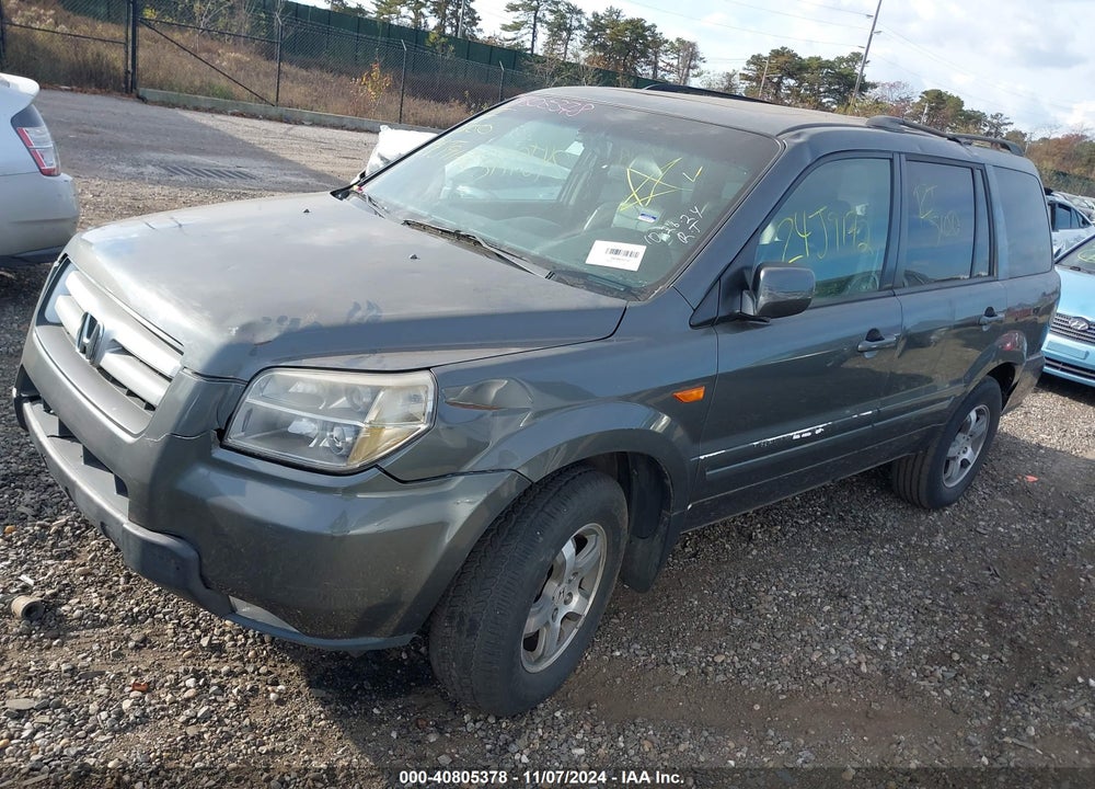 2007 HONDA PILOT EX-L VIN: 2HKYF18697H524213