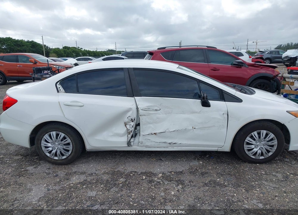 2012 HONDA CIVIC LX VIN: 19XFB2F56CE022518