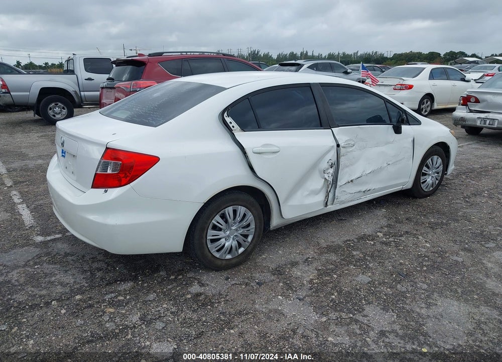 2012 HONDA CIVIC LX VIN: 19XFB2F56CE022518