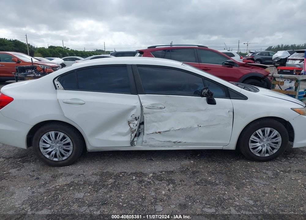 2012 HONDA CIVIC LX VIN: 19XFB2F56CE022518