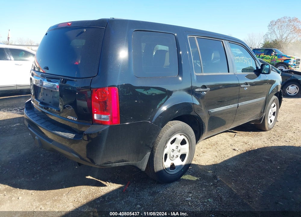 2013 HONDA PILOT LX VIN: 5FNYF4H22DB079743