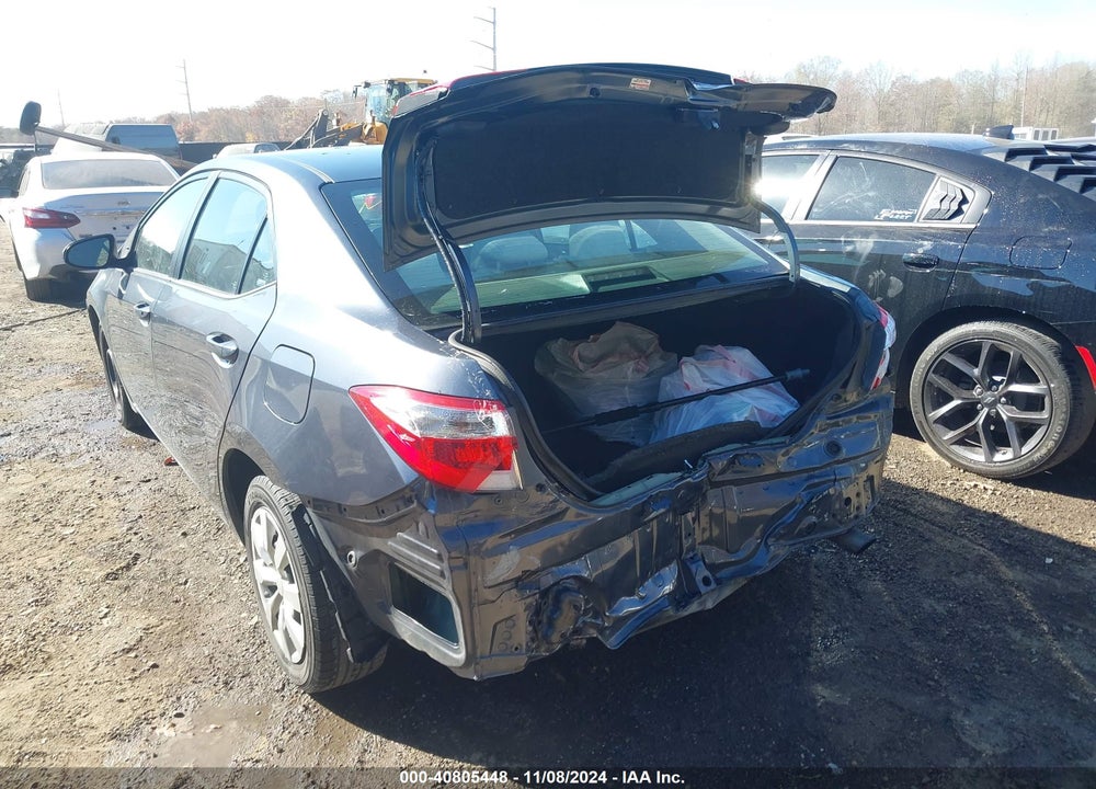 2016 TOYOTA COROLLA LE VIN: 2T1BURHEXGC565857