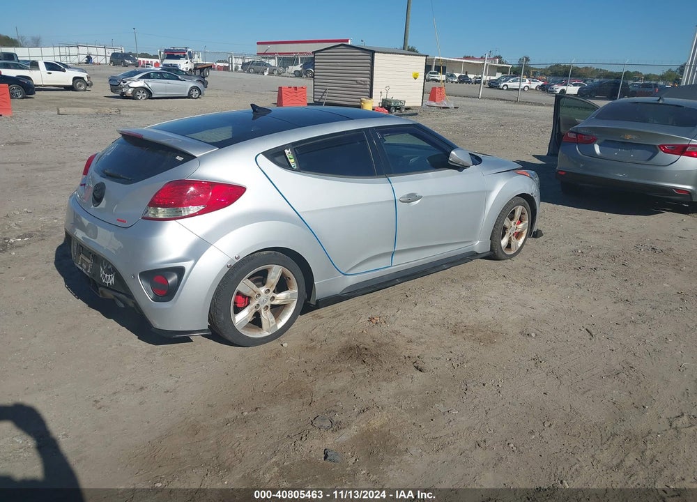 2013 HYUNDAI VELOSTER TURBO W/BLUE VIN: KMHTC6AE2DU097276