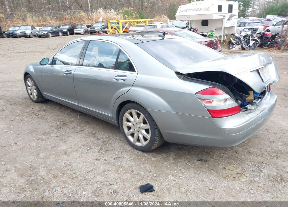 2007 MERCEDES-BENZ S 550 VIN: WDDNG86X07A140502