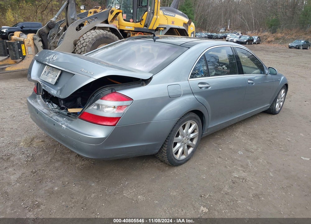 2007 MERCEDES-BENZ S 550 VIN: WDDNG86X07A140502