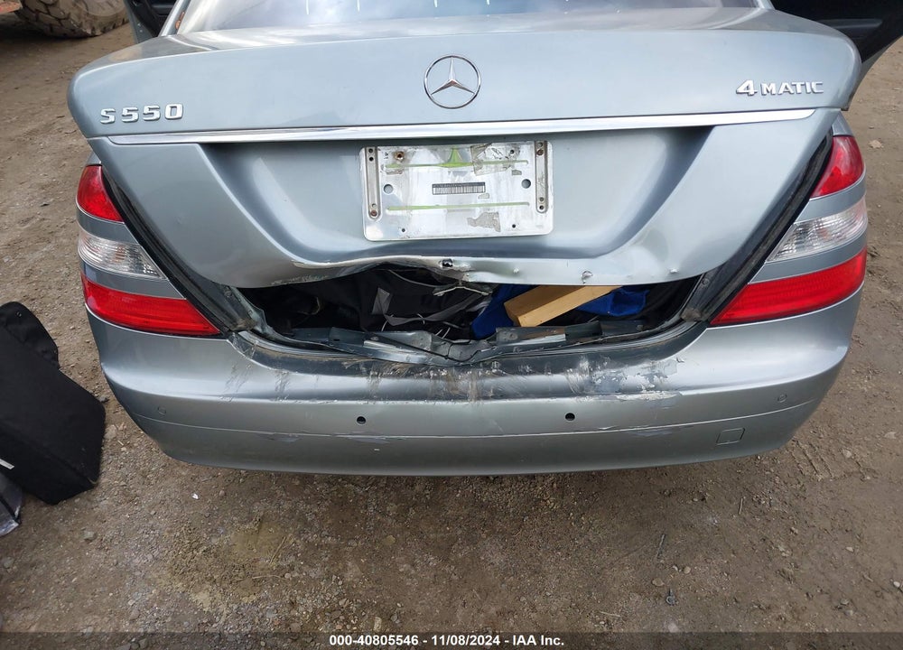 2007 MERCEDES-BENZ S 550 VIN: WDDNG86X07A140502