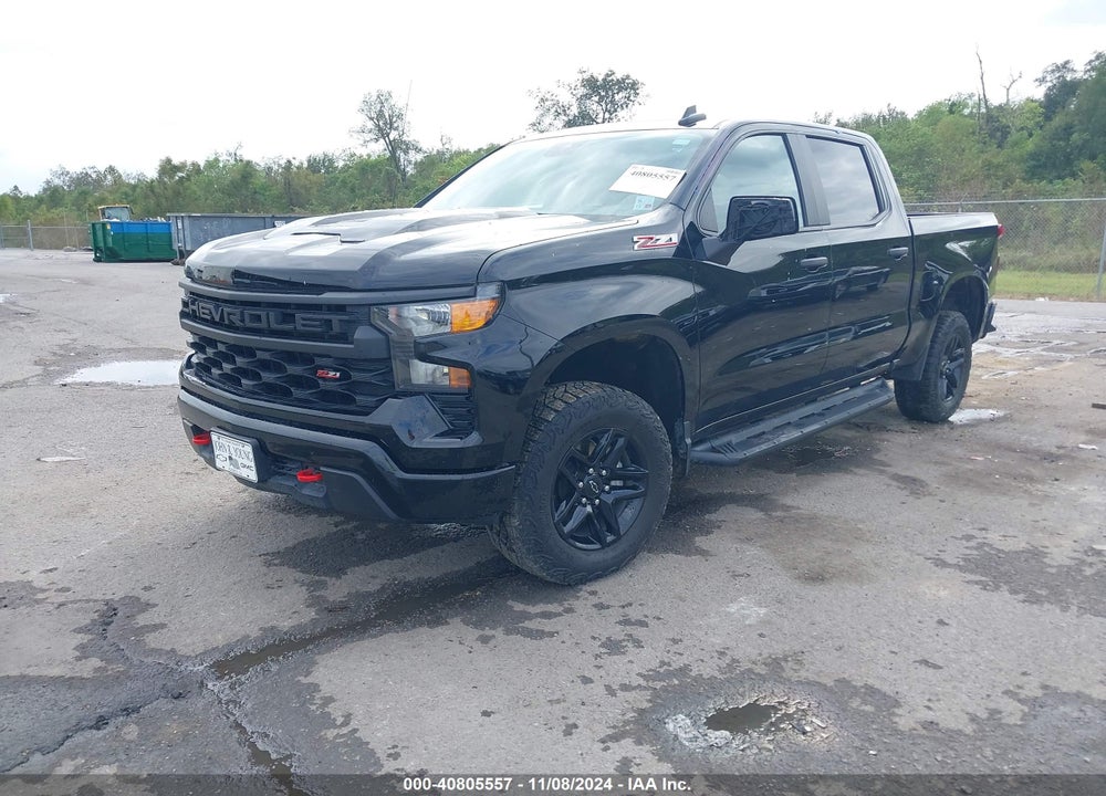 2024 CHEVROLET SILVERADO 1500 4WD SHORT BED CUSTOM TRAIL BOSS VIN: 3GCUDCED4RG172480