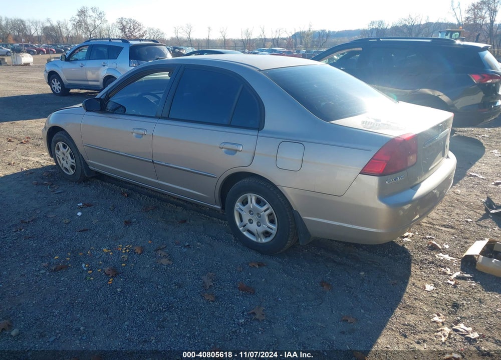 2002 HONDA CIVIC LX VIN: 1HGES165X2L040680