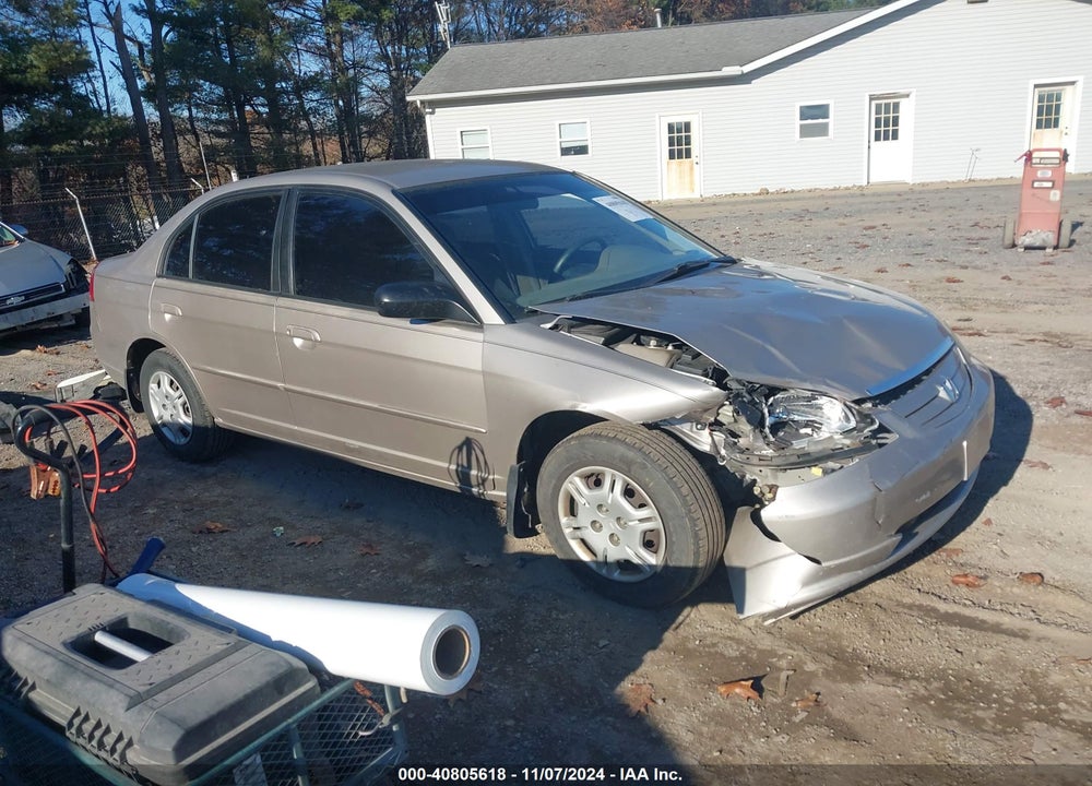 2002 HONDA CIVIC LX VIN: 1HGES165X2L040680