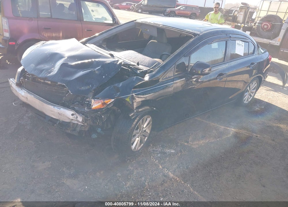 2012 HONDA CIVIC EX-L VIN: 19XFB2F9XCE312151