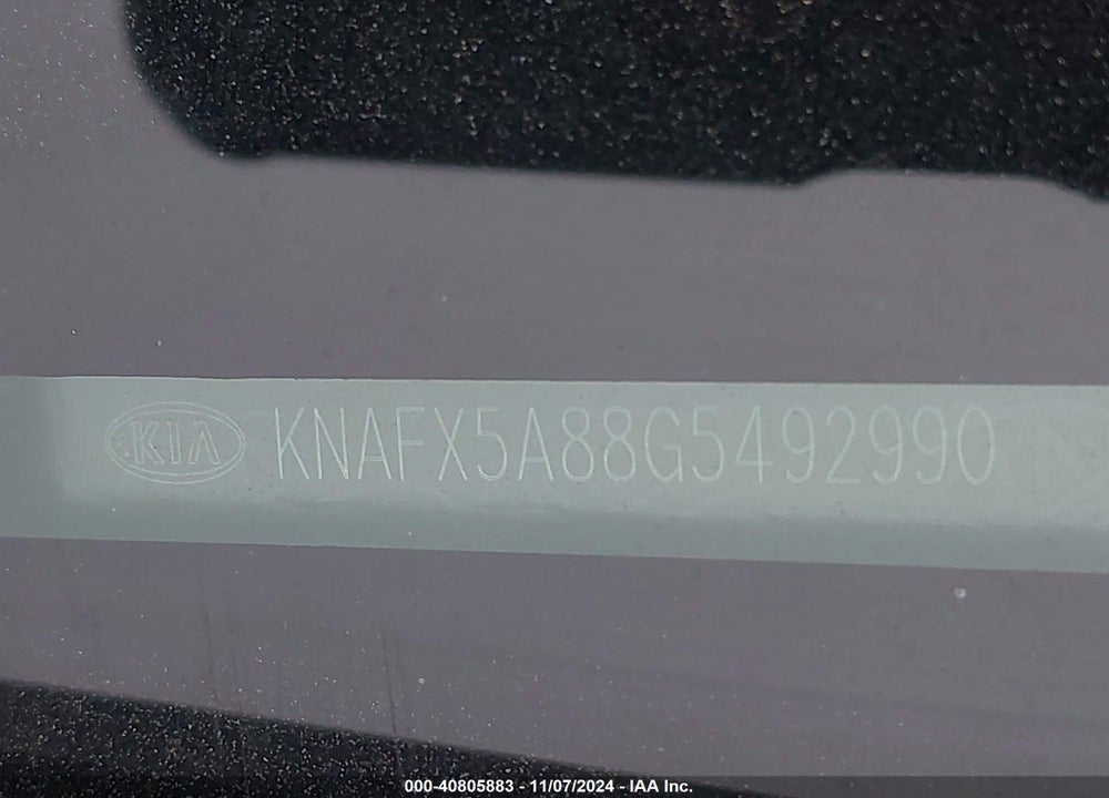 2016 KIA FORTE LX VIN: KNAFX5A88G5492990