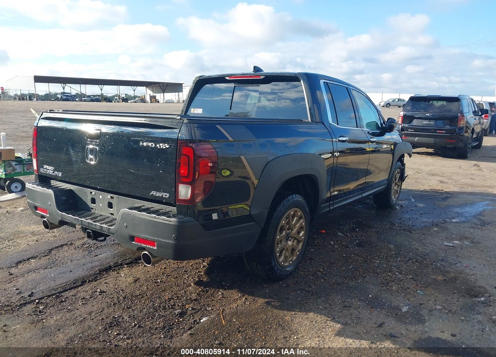 2022 HONDA RIDGELINE RTL-E VIN: 5FPYK3F78NB002081