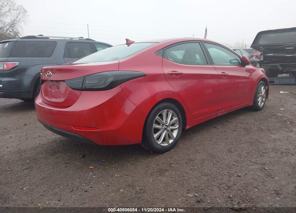 2016 HYUNDAI ELANTRA SE VIN: KMHDH4AE1GU501862