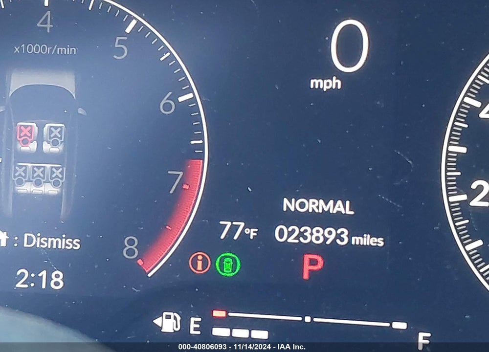 2022 HONDA CIVIC SPORT VIN: 19XFL2H81NE022899