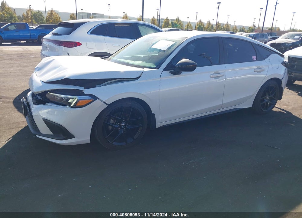 2022 HONDA CIVIC SPORT VIN: 19XFL2H81NE022899