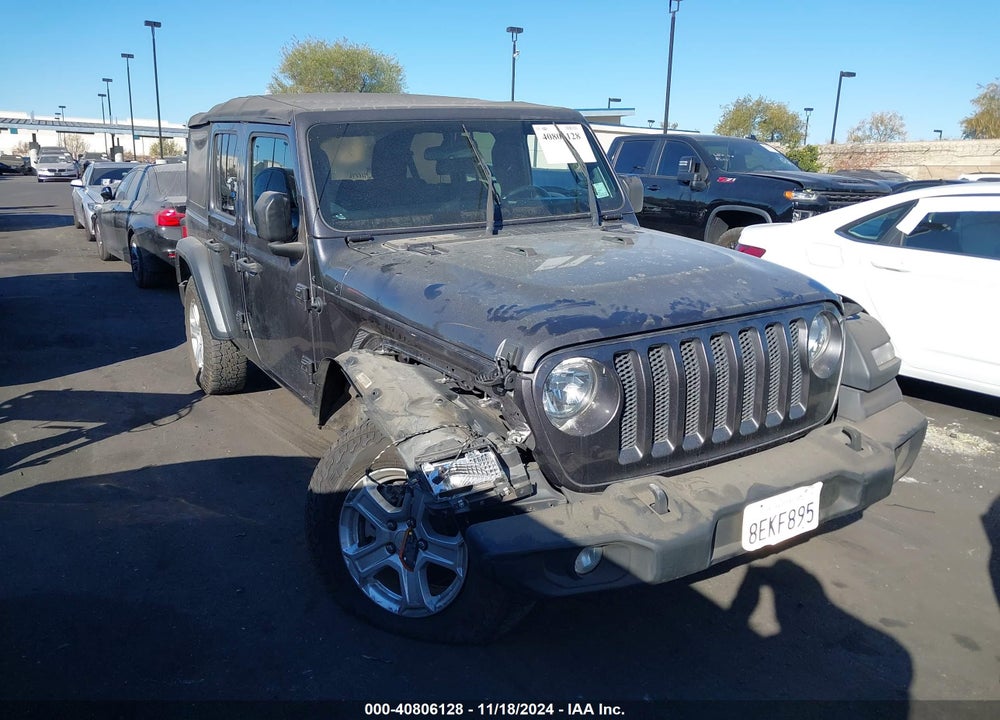 2018 JEEP WRANGLER UNLIMITED SPORT S 4X4 VIN: 1C4HJXDG9JW179136