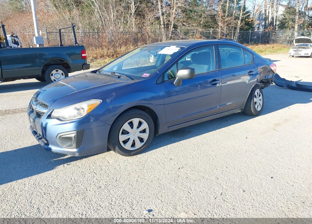 2012 SUBARU IMPREZA 2.0I VIN: JF1GJAA66CH008300
