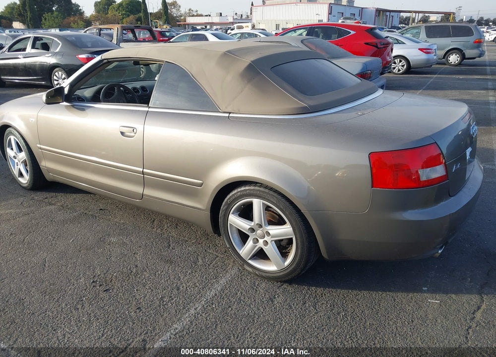 2005 AUDI A4 1.8T VIN: WAUAC48H95K012590