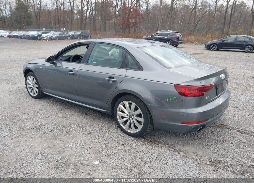 2018 AUDI A4 2.0T ULTRA PREMIUM VIN: WAUKMAF48JA050201