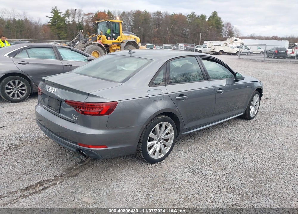 2018 AUDI A4 2.0T ULTRA PREMIUM VIN: WAUKMAF48JA050201