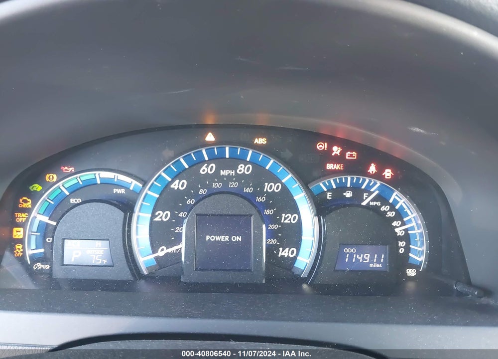 2012 TOYOTA CAMRY HYBRID XLE VIN: 4T1BD1FK1CU057165