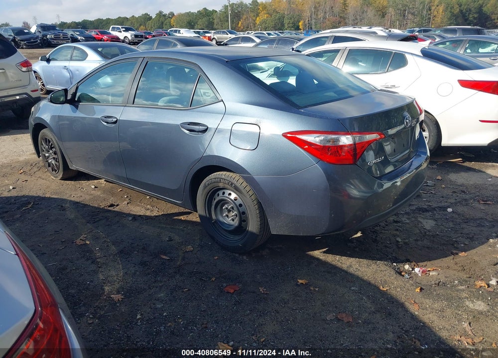 2015 TOYOTA COROLLA LE VIN: 2T1BURHE9FC317033