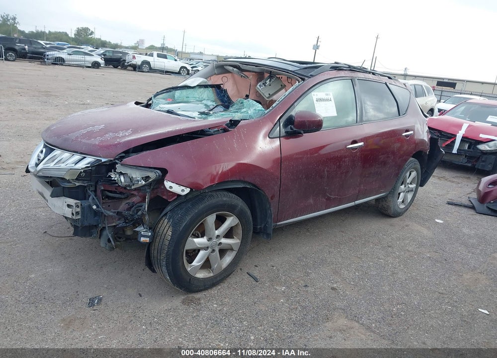 2010 NISSAN MURANO SL VIN: JN8AZ1MU0AW010334