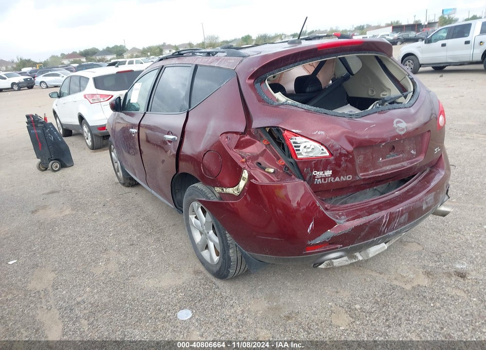 2010 NISSAN MURANO SL VIN: JN8AZ1MU0AW010334