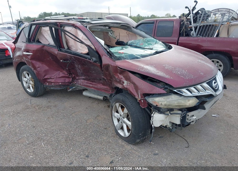 2010 NISSAN MURANO SL VIN: JN8AZ1MU0AW010334